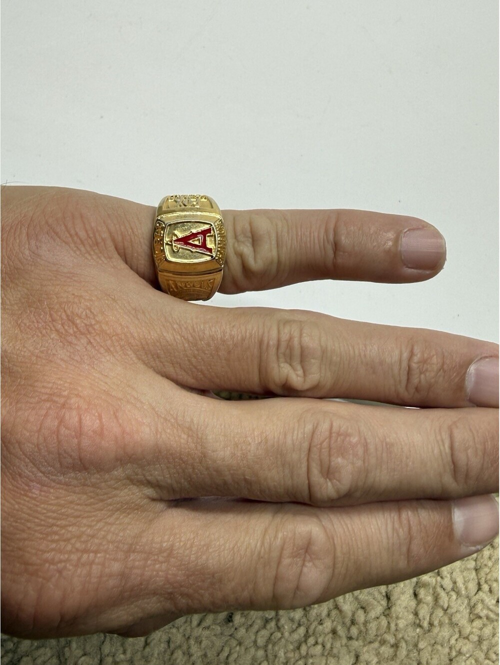 Los Angeles Angels Champion 2002 Gold Tone Ring